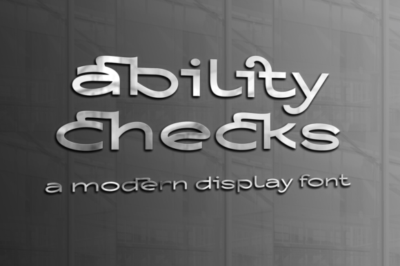 Ability Checks: A Modern Font for Your Business Branding
