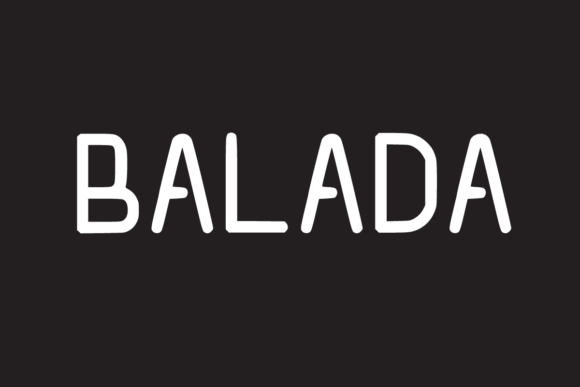 Balada: A Modern Display Font for Editorial Design