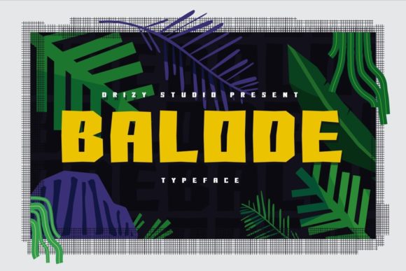 Balode Bold Display Font for Handmade Creations
