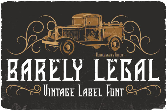 Barely Legal Display Font for Bold Digital Branding