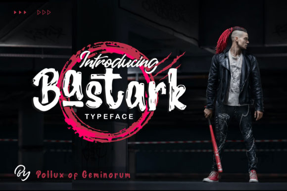 Bastark: A Modern Display Font for Creative Product Design