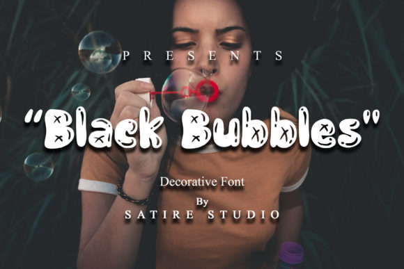 Black Bubbles: A Decorative Font for Creative Branding