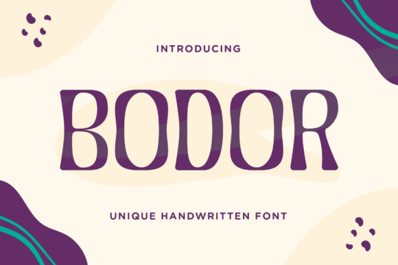 Bodor Font for Trendy Handmade Creations