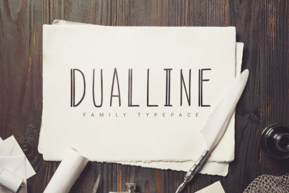 DualLine: A Modern Display Font for Creative Designers