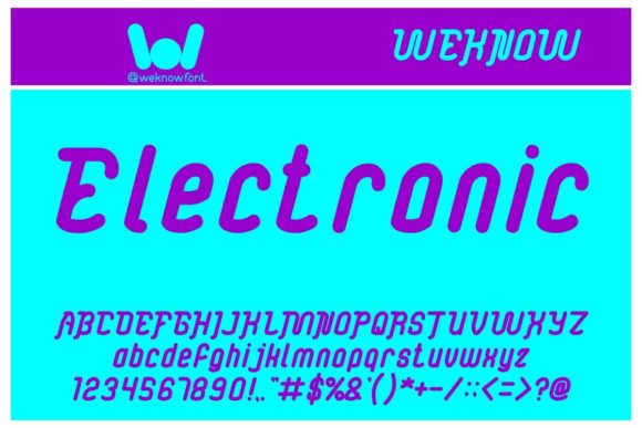 Electronic Display Font for Eye-Catching Campaigns