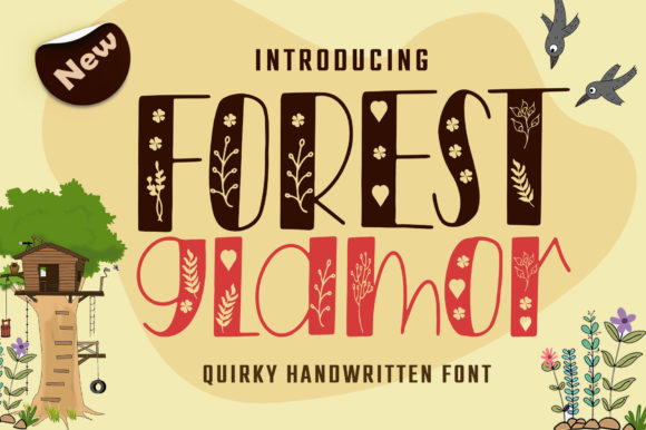Forest Glamor: A Display Font for Creative Campaigns