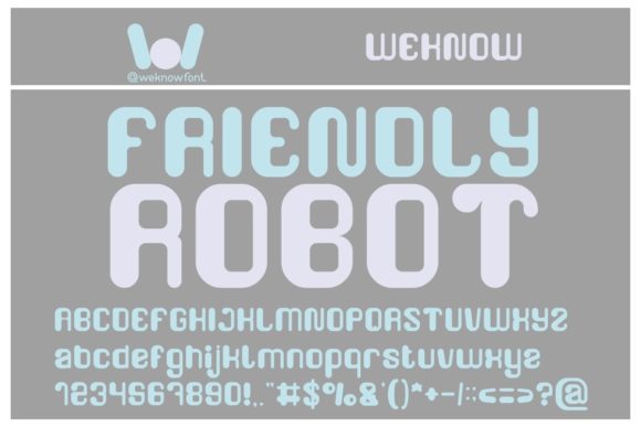 Friendly Robot: A Versatile Display Font for Creative Branding