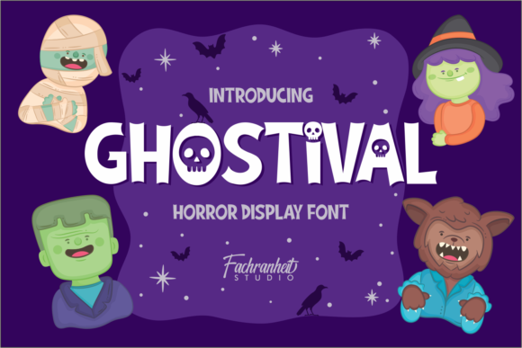 Ghostival Font for Halloween Branding and More
