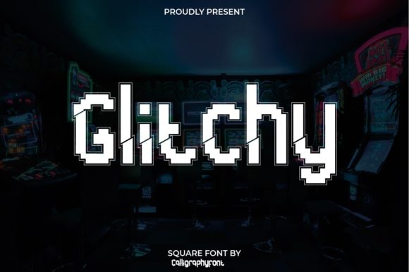 Glitchy: A Bold Display Font for Futuristic Editorial Design