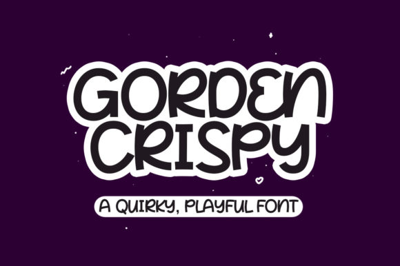 Gorden Crispy Font for Branding and Design Projects