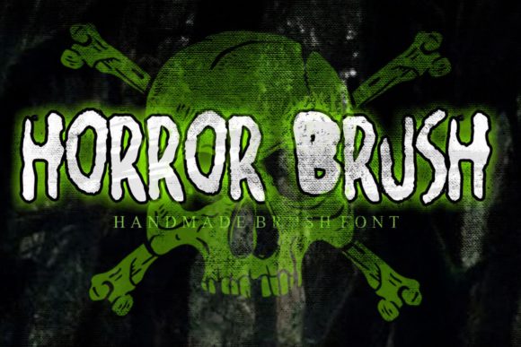 Horror Brush: A Bold Display Font for Halloween and Beyond