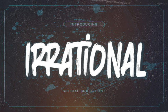 Irrational Font for Bold Branding and Creative Design