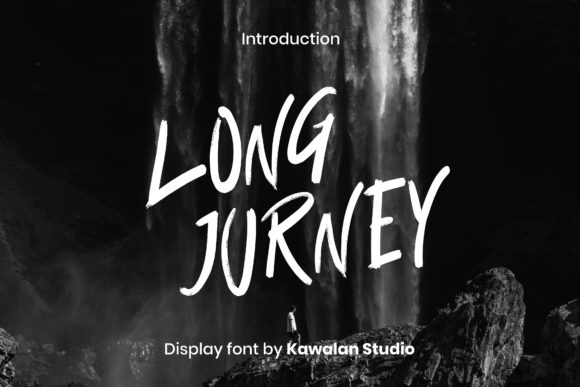 Long Jurney Font for Handmade Creations and Creative Projects