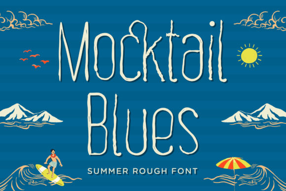 Mocktail Blues: A Display Font for Eye-Catching Campaigns