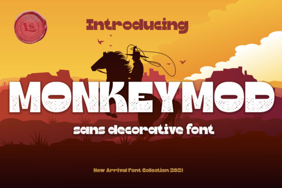 Monkeymod: A Handcrafted Font for Bold Branding and Vintage Charm