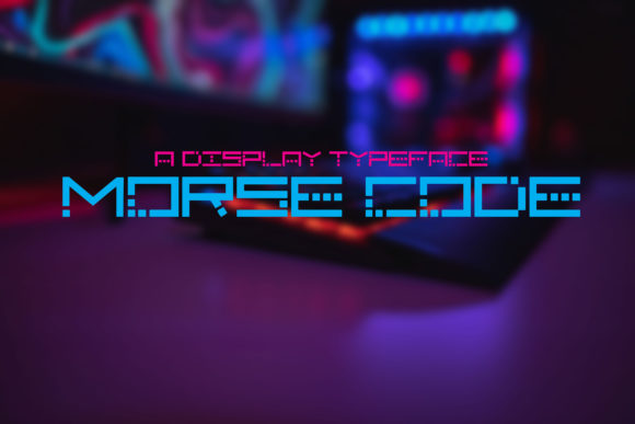 Morse Code Display Font for Web Designers and Digital Creators