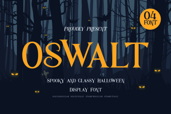 Oswalt Font for Spooky Seasonal Campaigns