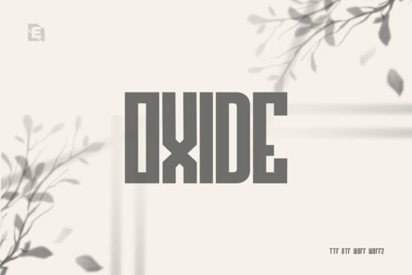 Oxide Font for Bold Branding and Eye-Catching Design