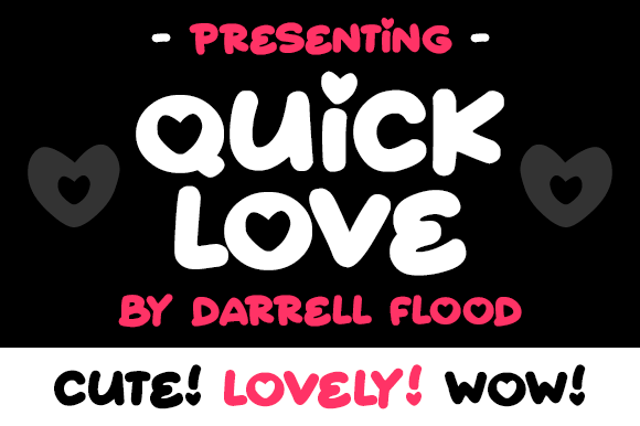 Quick Love: A Quirky Display Font for Editorial Design