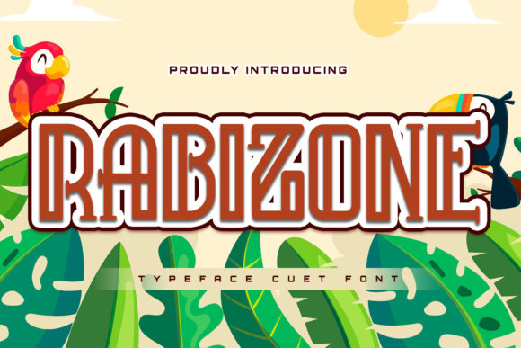 Rabizone: A Playful Display Font for Creative Projects