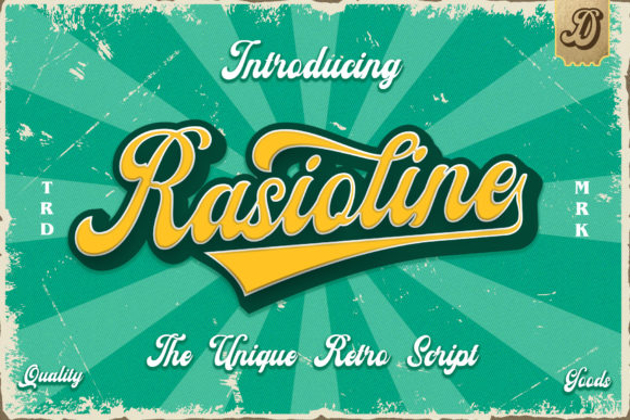Rasioline Font for Retro-Style Web Design