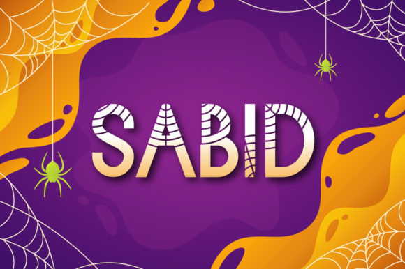 Sabid Font: The Halloween-Themed Display Font That Elevates Your Campaigns