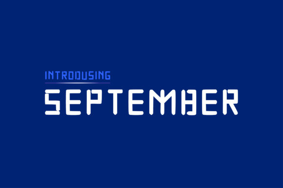 September Display Font for Modern Branding and Digital Creativity