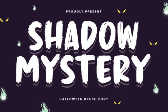 Shadow Mystery Font for Halloween and Creative Branding