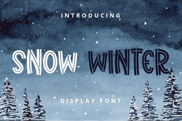 Snow Winter: A Playful Display Font for Creative Projects