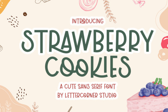Strawberry Cookies Font Review and Download