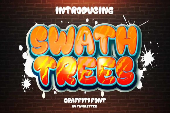 Swath Trees: A Playful Display Font for Creative Projects