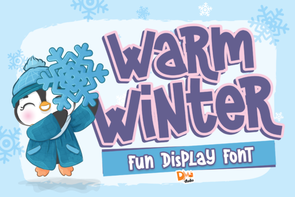 Warm Winter: A Playful Display Font for Creative Projects