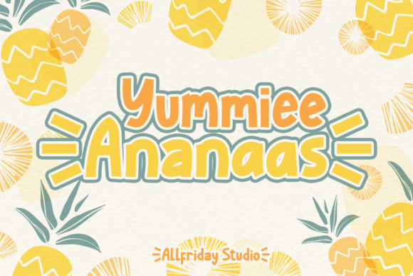 Yummiee Ananaas: A Playful Display Font for Digital Creatives