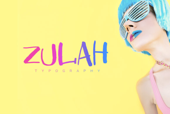Zulah: A Playful Display Font for Creative Crafters and Product Designers